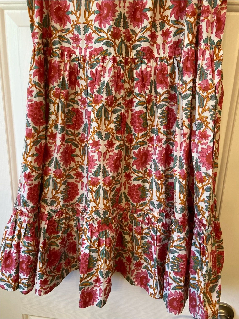 Caroline Constas Strawberry Print Ruffle Mini Dress Medium - Picture 9 of 12
